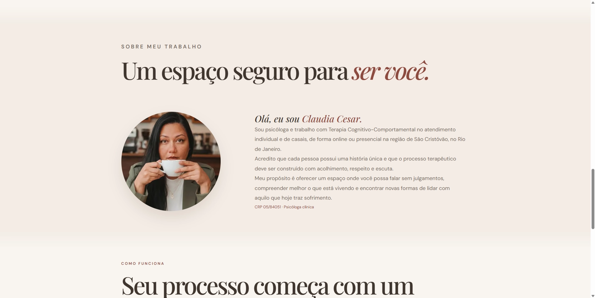 Psicóloga Claudia Cesar — captura 4